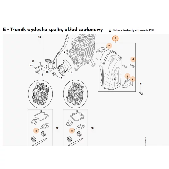 STIHL   Tłumik wydechu spalin 4282 140 0602