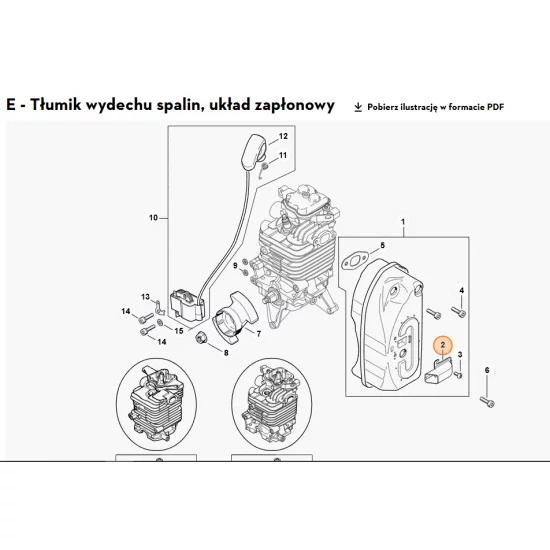 STIHL  Sterownik strumienia spalin 4282 145 8100