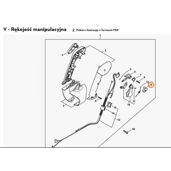 STIHL   Dźwignia blokady 4282 182 0800