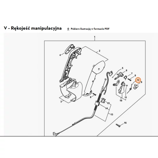 STIHL   Sprężyna ramieniowa 4282 182 4500