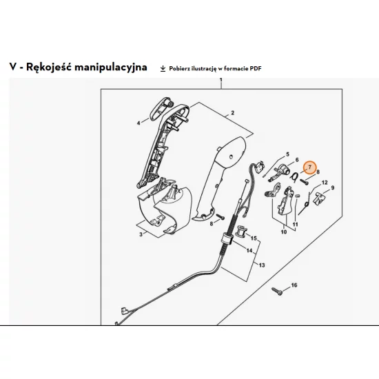 STIHL  Sprężyna ramieniowa 4282 182 4520