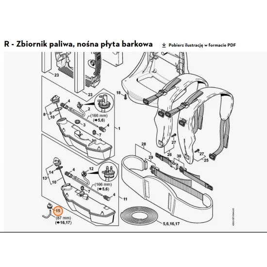 STIHL   Element łączący 4282 350 1400