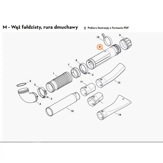 STIHL   Rura dmuchawy 4282 700 1802