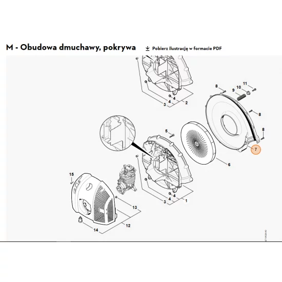 STIHL   Obudowa dmuchawy - zewnątrz 4282 701 0702