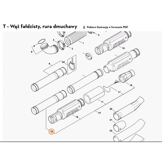 STIHL   Rura dmuchawy 4282 701 5402