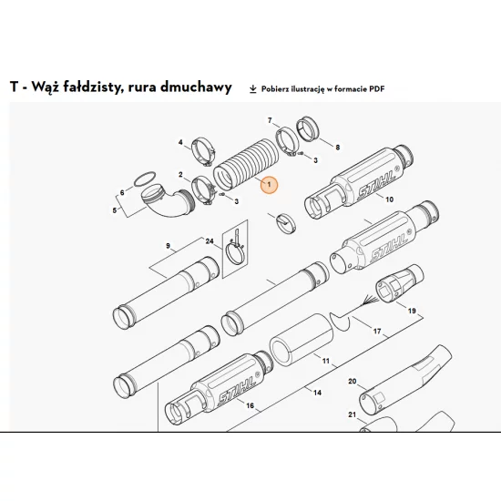 STIHL  Wąź fałdzisty 4282 701 6100