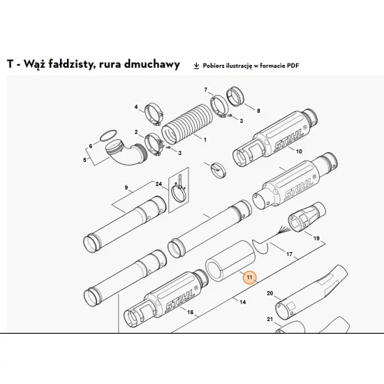 STIHL   Wkładka tłumiąca 4282 706 3221