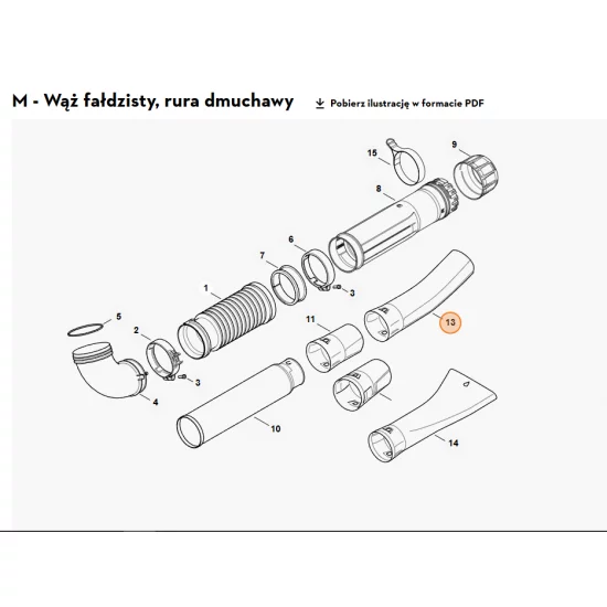 STIHL   Dysza okrągła zagięta 4282 708 6303