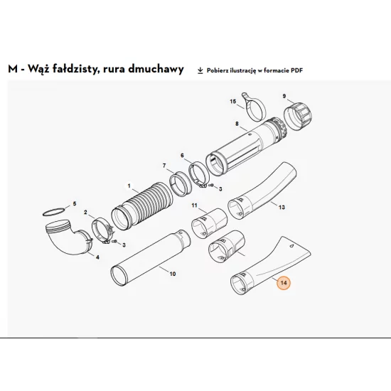 STIHL   Dysza płaska zagięta 4282 708 6304