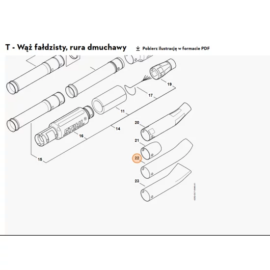 STIHL   Dysza okrągła zagięta 4282 708 6330