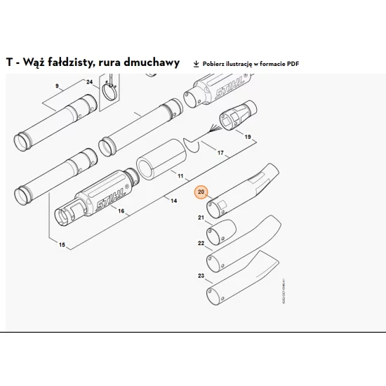 STIHL  Dysza okrągła zagięta 4282 708 6375