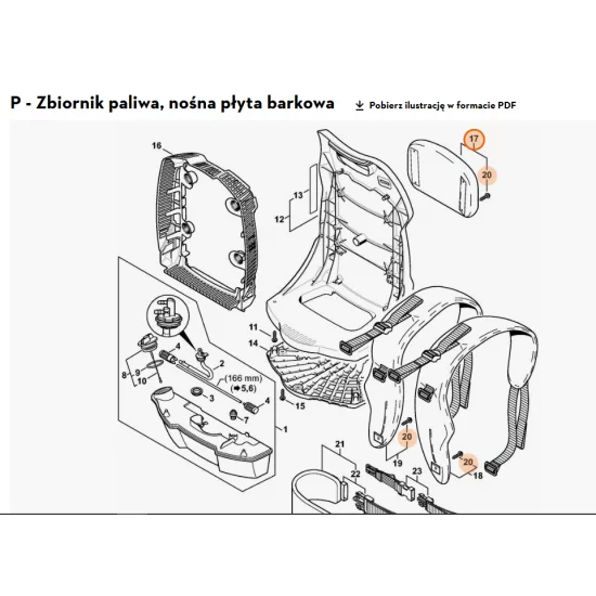 STIHL  Wykładzina barkowa 4282 790 8001