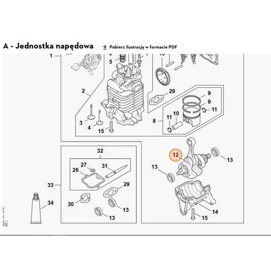 STIHL   Wał korbowy 4283 030 0401