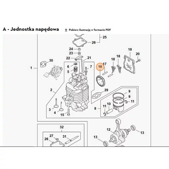 STIHL   Koło wygarbione 4283 030 1800