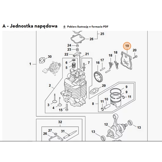 STIHL  Pokrywka 4283 038 1300