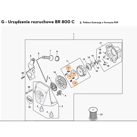 STIHL   Rygiel zapadkowy 4283 195 7220