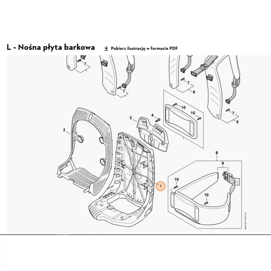 STIHL   Nośna płyta barkowa 4283 701 1800