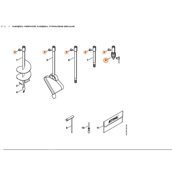 STIHL   Uchwyt świdra 4311 680 4010