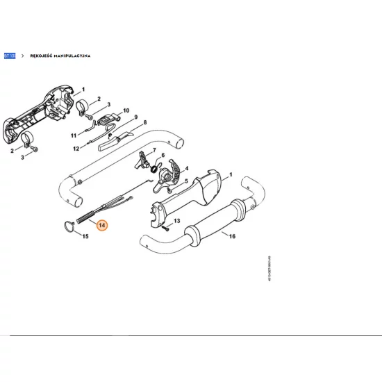 STIHL  Linka gazu 4313 180 1103