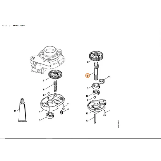 STIHL   Wałek odbioru napędu 4313 642 0600