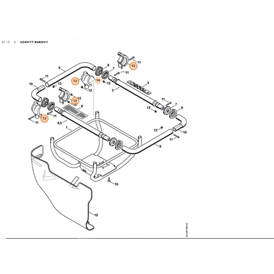 STIHL  Obudowa AV (antywibracyjna) 4313 790 0901