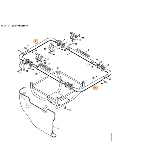 STIHL  Uchwyt rurowy 4313 791 1702