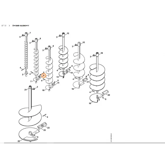 STIHL  Nóż / noże Ø 60 mm 4404 682 310