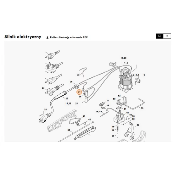 STIHL   Przewód 265 mm 4812 440 1903