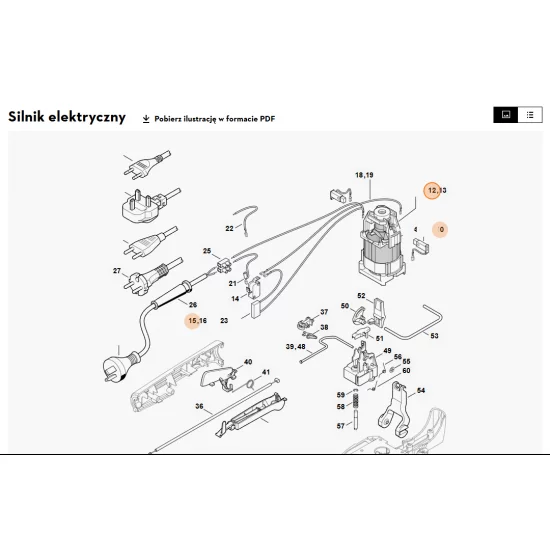 STIHL   Silnik elektryczny 230 V/50 Hz 4812 600 0253