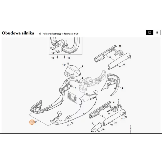 STIHL   Obudowa silnika 4812 600 0814