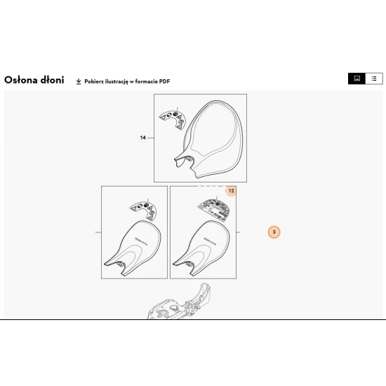 STIHL  Osłona dłoni 4812 790 9105