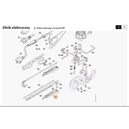 STIHL   Dźwignia przełącznika 4812 792 8802