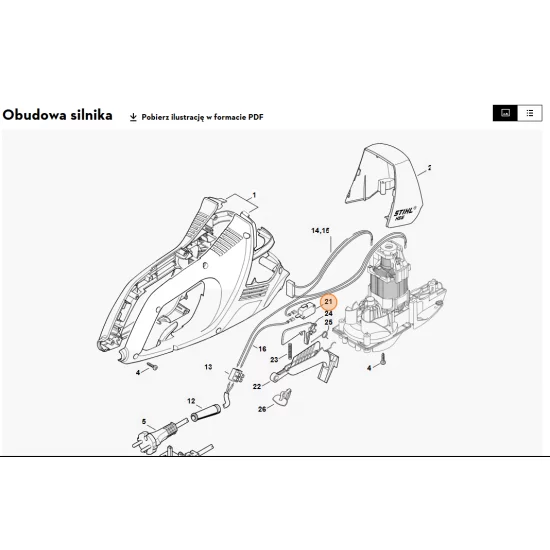 STIHL   Przełącznik 4818 435 0300