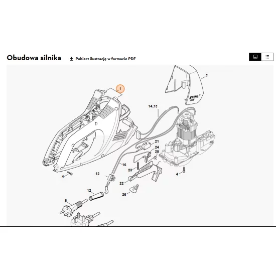 STIHL  Obudowa silnika 4818 600 0800