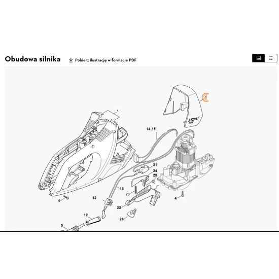 STIHL  Osłona HSE 42 4818 600 3500