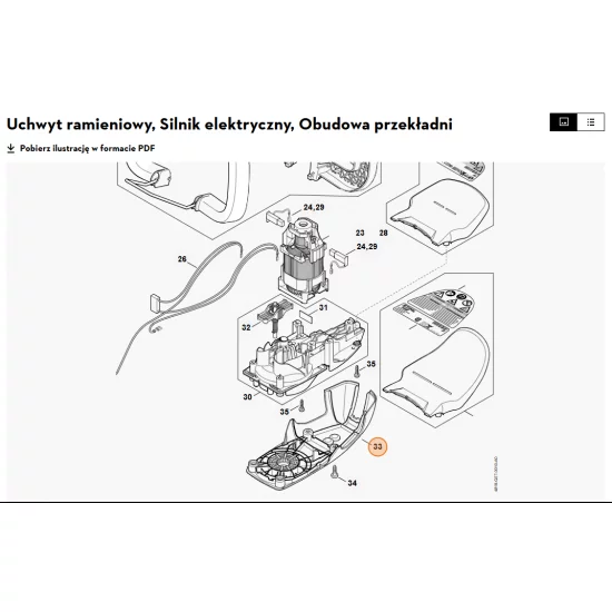 STIHL  Pokrywa przekładni 4818 640 5800