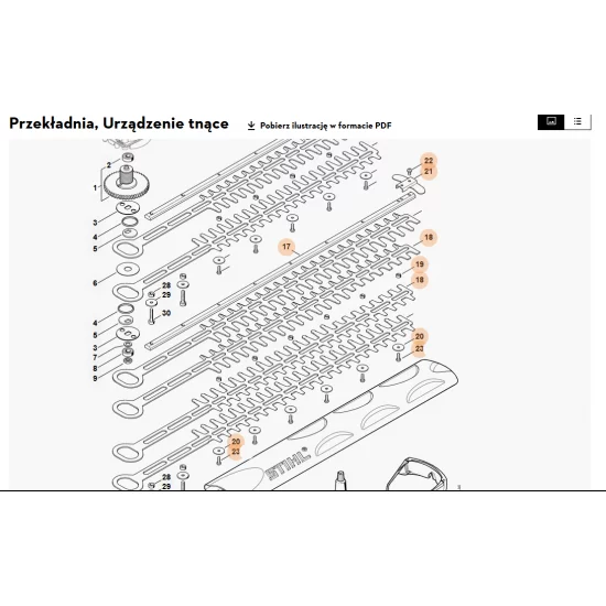 STIHL   Zestaw urządzenia tnącego 500 mm / 20" 4818 710 5901