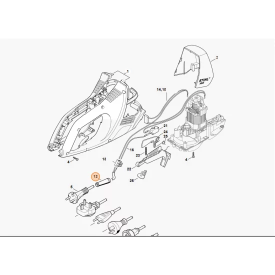 STIHL   Osłona przewodu 6010 431 2400