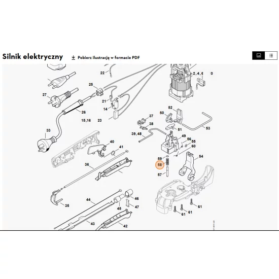 STIHL   Sprężyna dociskowa 7x22x0,8 6010 647 2400