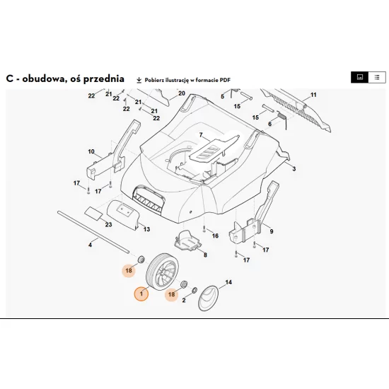 STIHL   Koło 6100 700 0401