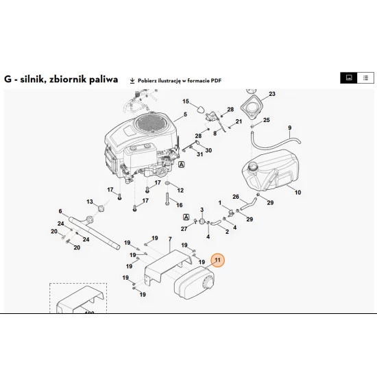 STIHL    Zestaw tłumika 6140 007 1005