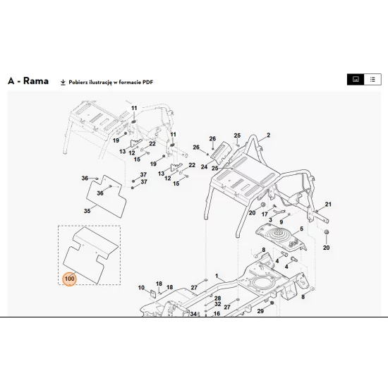 STIHL   Osłona blaszana 6140 145 3700