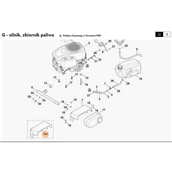 STIHL   Osłona blaszana 6140 145 3710