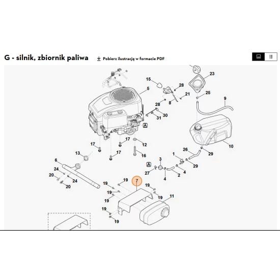 STIHL   Osłona blaszana 6140 145 3711