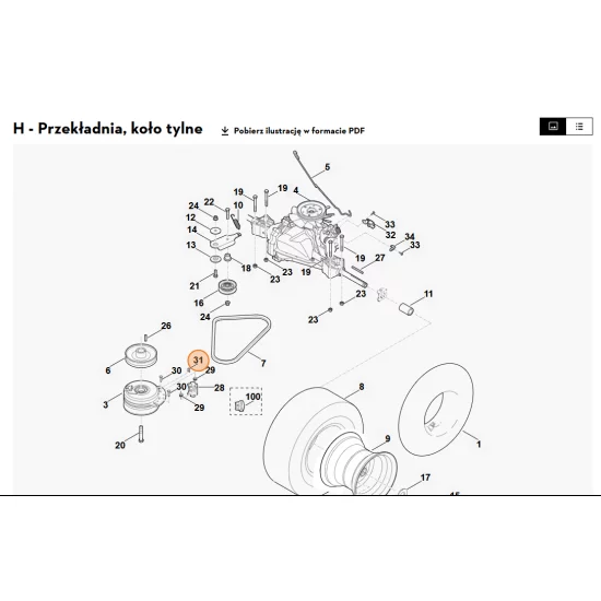 STIHL   Klamra 6140 162 4500