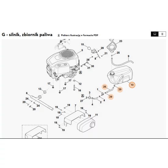 STIHL   Zbiornik paliwa 6140 350 0400