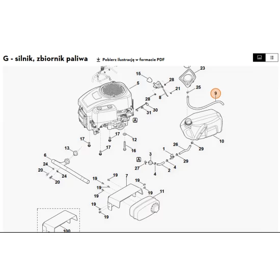 STIHL   Giętki przewód paliwowy 6140 350 2720