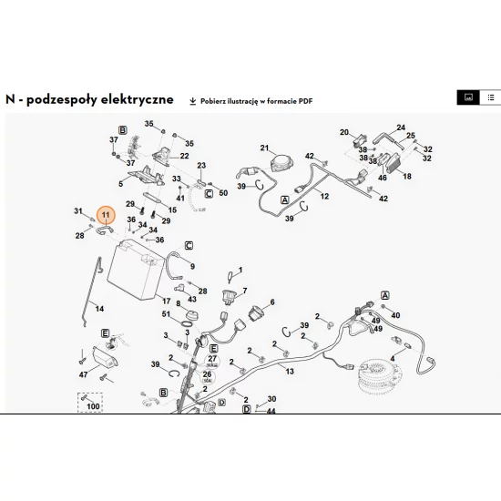 STIHL   Przewód masy 6140 440 2201