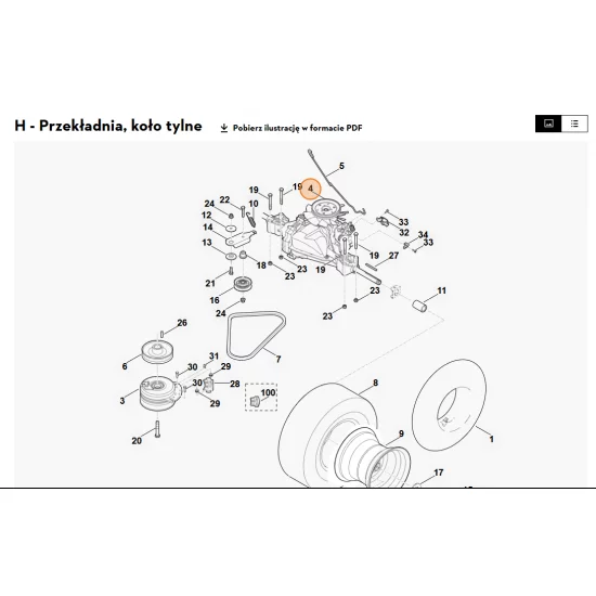 STIHL   Przekładnia  T2-BDBF-2X3C-1NX1 6140 640 0100