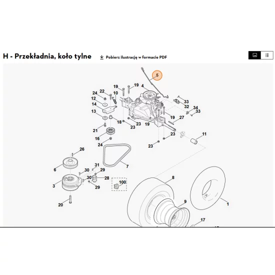 STIHL   Dźwignia 6140 647 3501